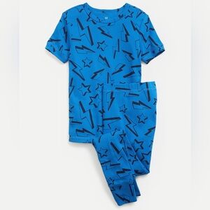 Gap 100% Organic Cotton Lightning Bolt Graphic PJ Set Size 12